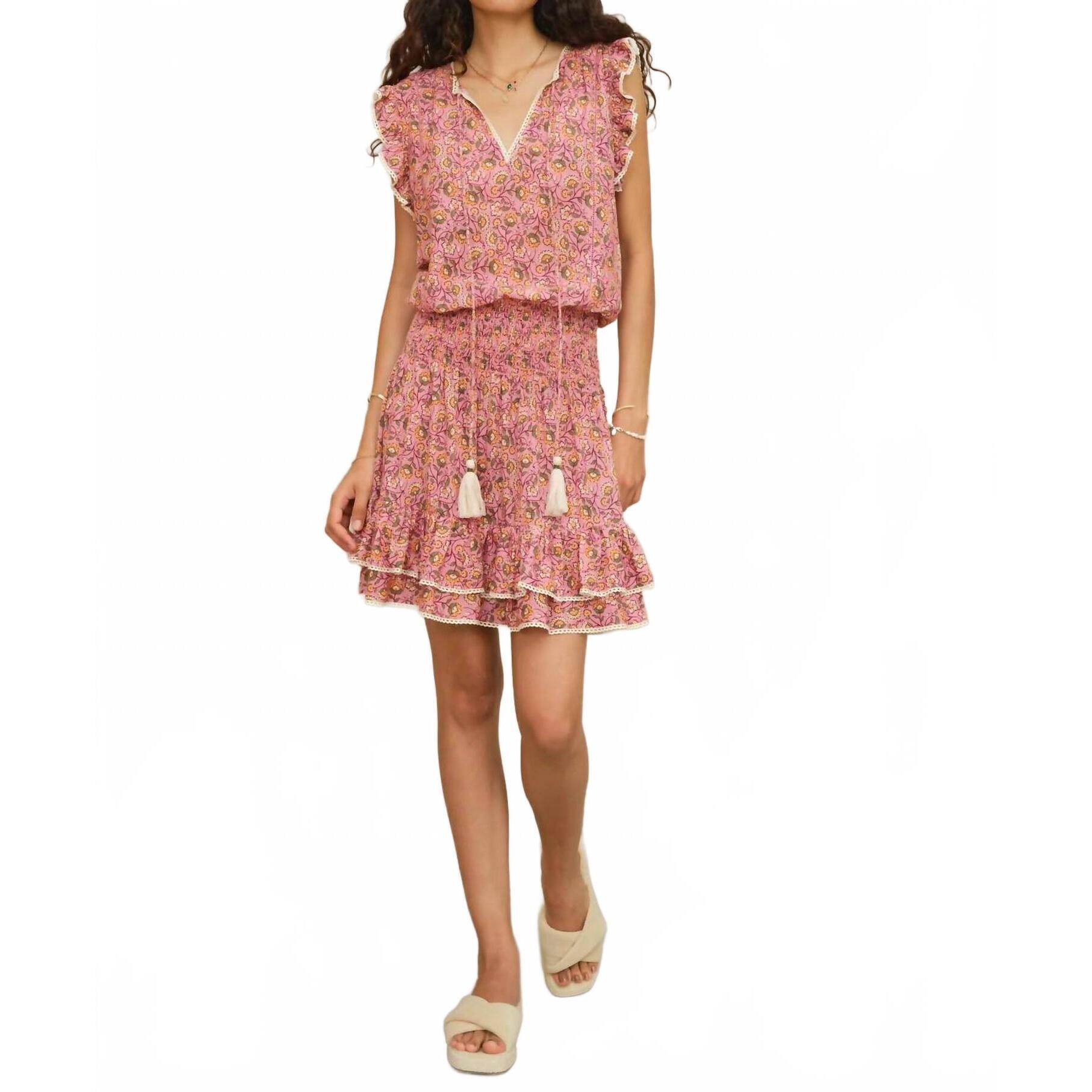 New M.A.B.E. Ceci Dress In Pink